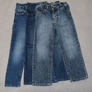 3 Pairs - 4T Boys jeans, Osh Gosh & The Children’s Place